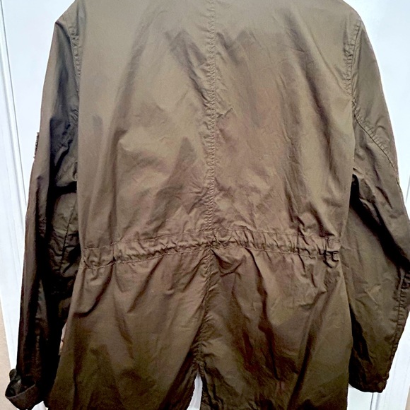 XXL Merona Army Green Adjustable-Waist Cargo Jacket - Picture 7 of 8